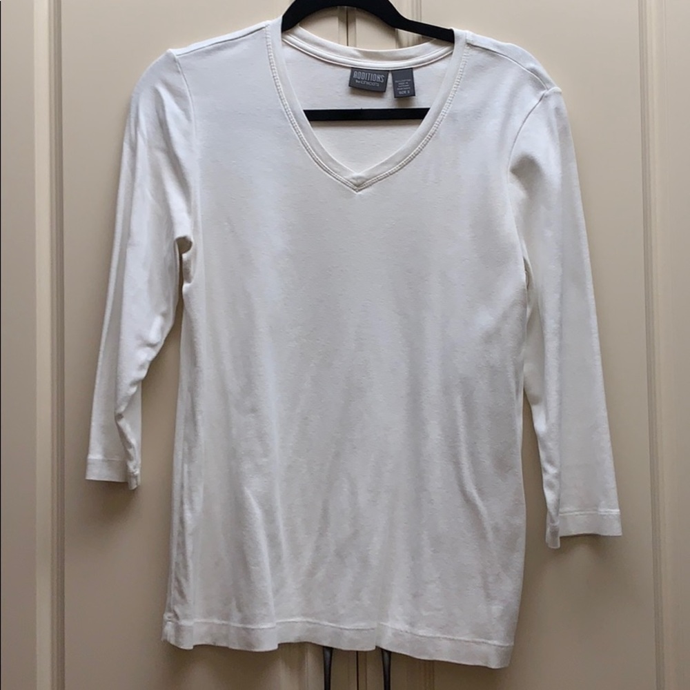 Chico’s V-neck 3/4 sleeve Cotton Top.
